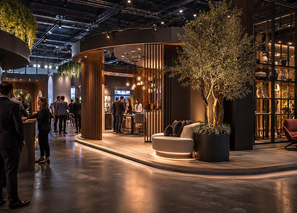 Escenografía, stands y ambientación para transformar espacios en experiencias.