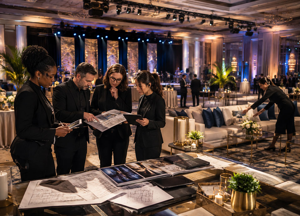 Organización integral de eventos corporativos para marcas que quieren conectar.