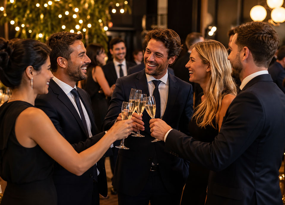 Fiestas empresariales que celebran logros y crean recuerdos.