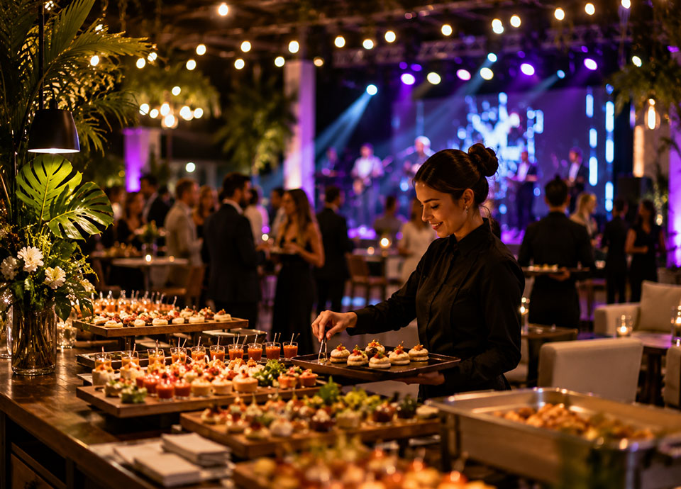 Catering, shows y staff para eventos que se sienten completos.